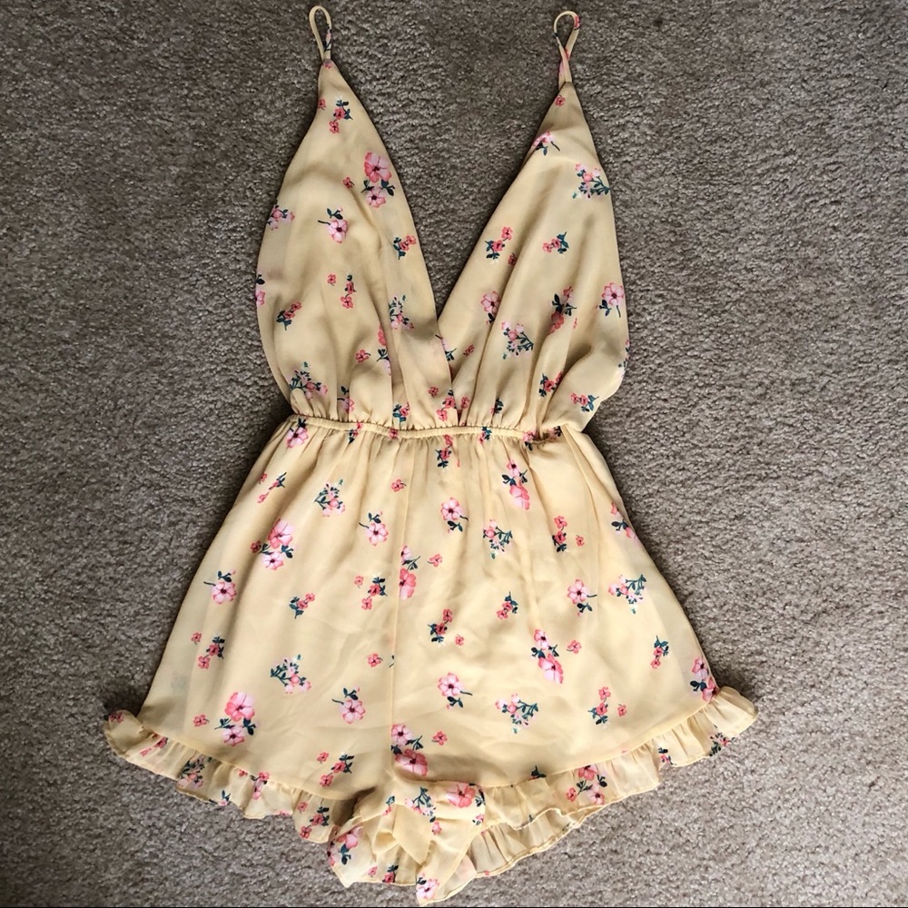 Audrey 3+1 Yellow Romper | Medium